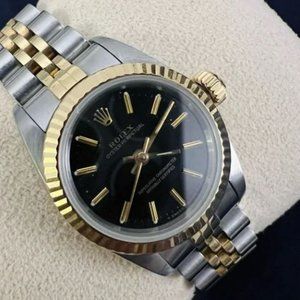 Rolex Ladies Oyster Perpetual 2-Tone Watch, 26mm